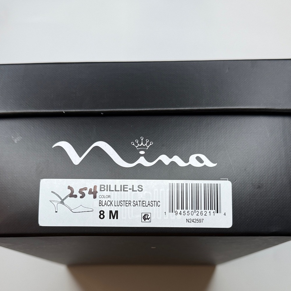 Nina Women's Billie Slingback Evening Pumps- Size 8 - Picture 5 of 10